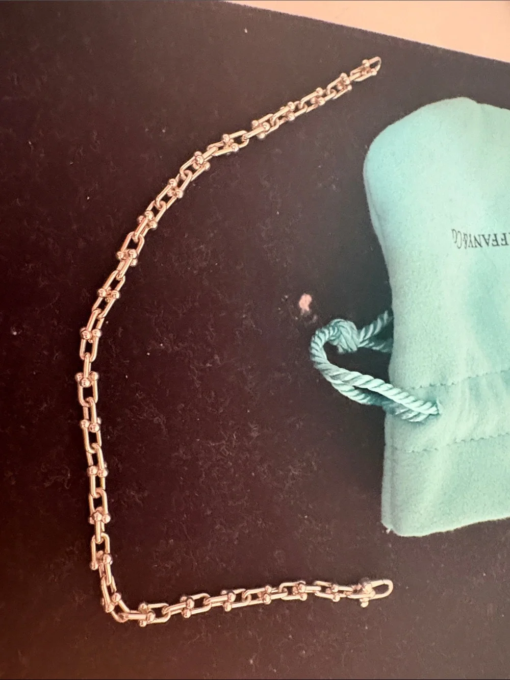 Gently used Tiffany Micro Link Hardwear bracelet - silver 7.5”